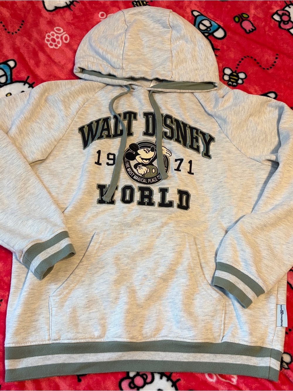 Disney Grey Hoodie with Subtle Logo Tag